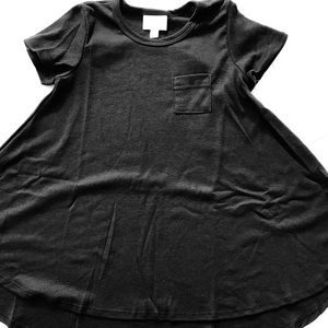 Kids LuLaRoe Scarlett dress solid BLACK